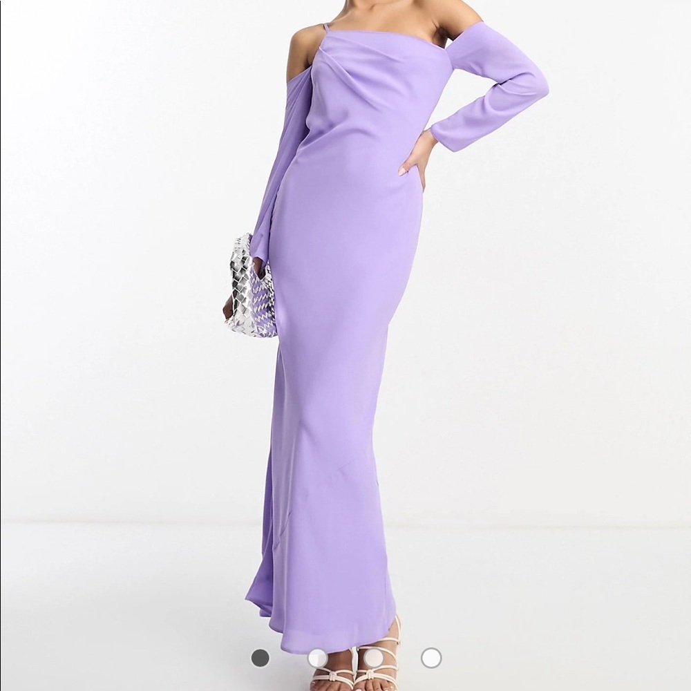 NWT ASOS Asymmetric Maxi Dress One Shoulder (6)